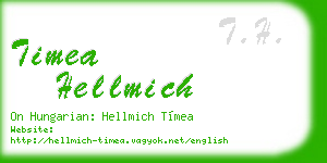 timea hellmich business card
